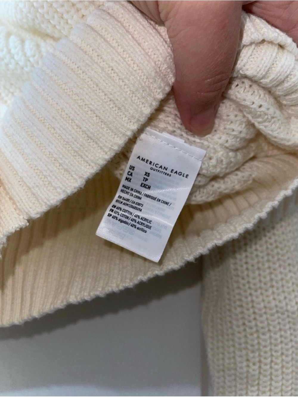 American Eagle Knit Ribbed Cardigan - Picture 3 of 4
